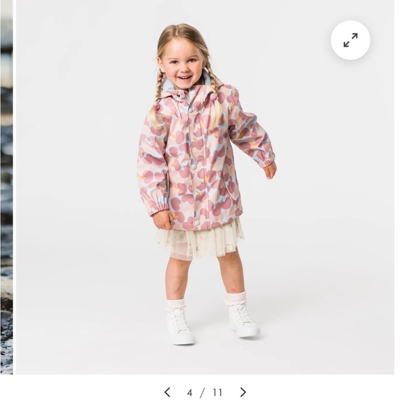 Snapperrock Apple Love Recycled Lined Raincoat - Picture 1 of 16